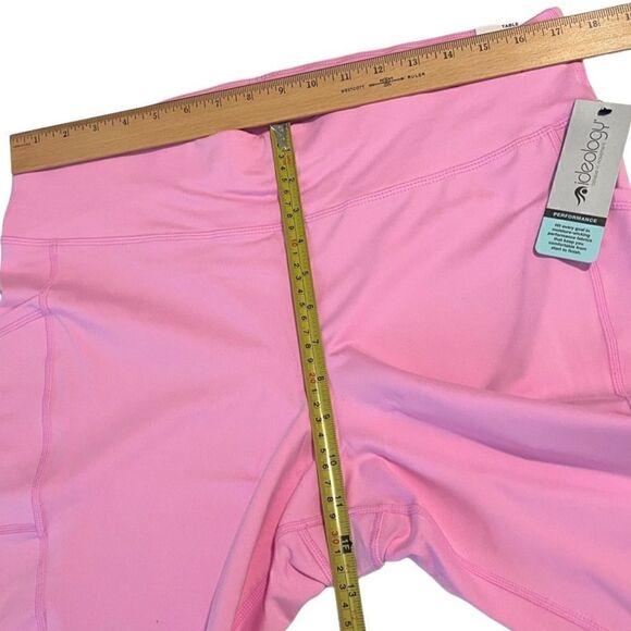 Ideology Pink Stone High Rise Side Pocket Crop Leggings Side 1X NWT - Picture 5 of 5